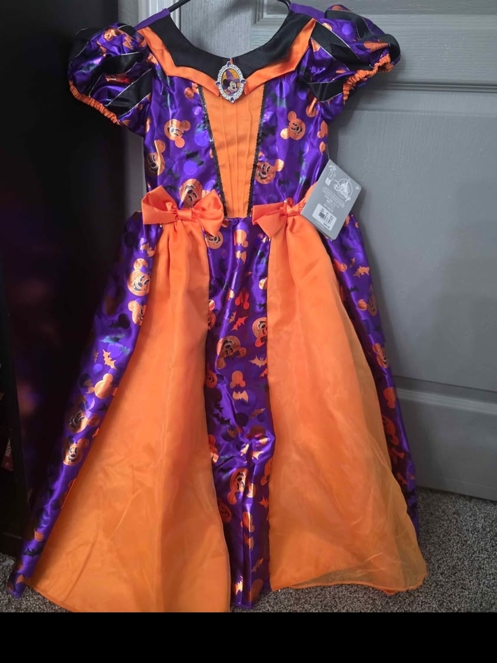 Disney Girls Minie Mouse Witch Dress 9/10